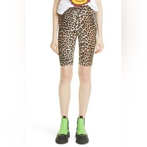 NWT Ganni Leopard Print Shorts
